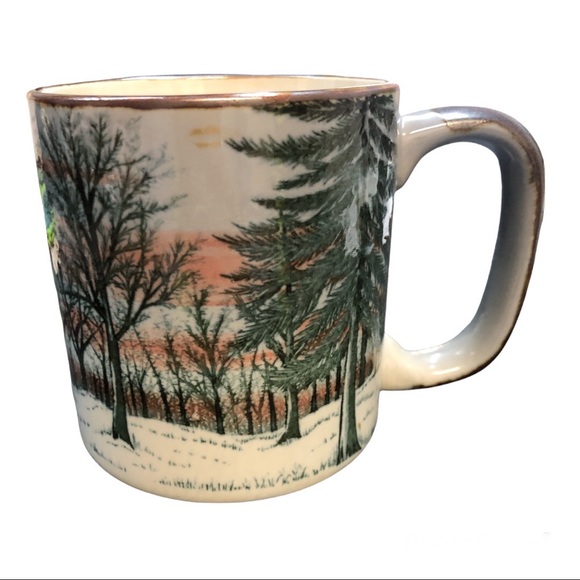 Otagiri Japan Forest Glazed Mug 4” Tall